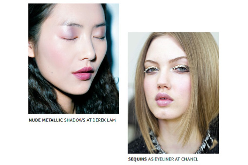 High impact: Dramatic lips and eyes take to autumn runways