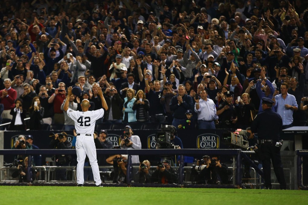 Yankees fans give Mariano Rivera a thunderous ovation after nearly two decades at the club. Photo: AFP