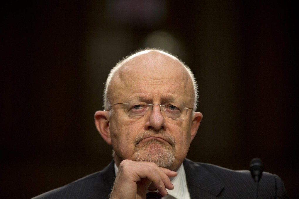 US Director of National Intelligence James Clapper listens to a senator's question at Thursday's hearing on Capitol Hill. Photo: AP