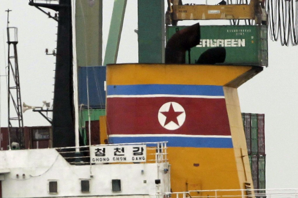 North Korea's ship. Photo: AFP