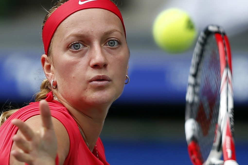 Petra  Kvitova eat fellow left-hander Angelique Kerber. Photo: AP