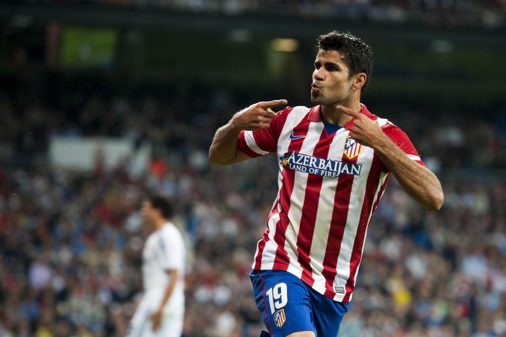 Atletico's Diego Costa proved the difference against Real. Photo: AFP