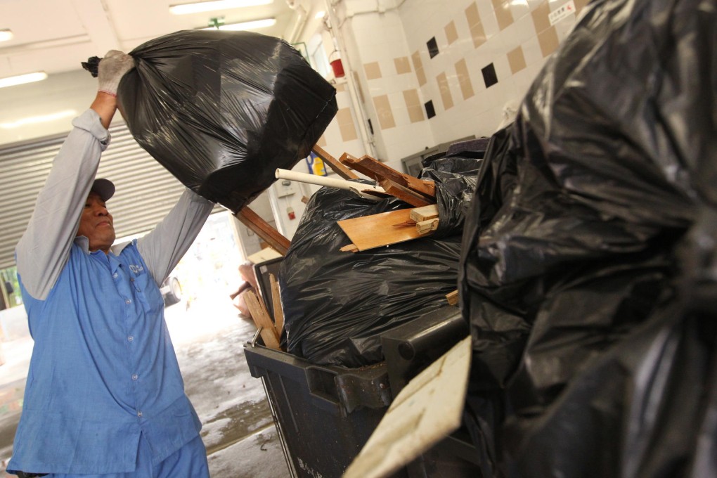 Hongkongers would rather buy from the authorities garbage bags that will limit the amount of waste they dispose of than pay property management firms a set amount in waste-disposal charges.