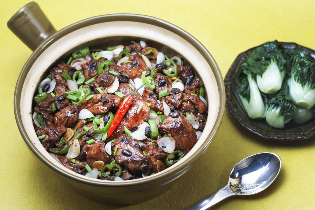 Chicken with black bean sauce