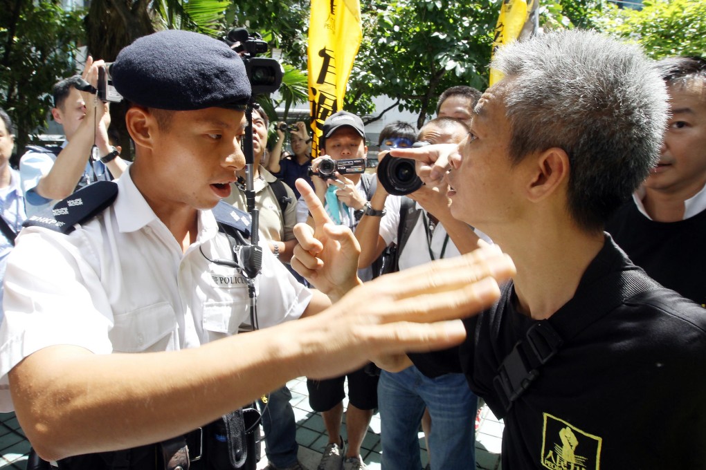 There are no plans to make insulting the police an offence, the government has said. Photo: SCMP