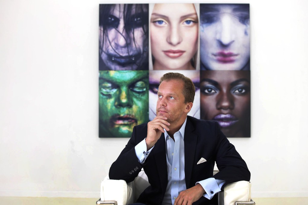 Dominique Perregaux in his Art Statements gallery in Wong Chuk Hang. Photo: Paul Yeung