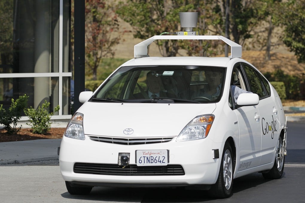 A Google driverless car on a test run in California. Photo: AP