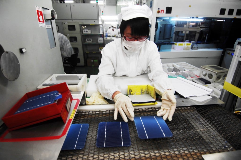 Suntech Power's unit in Wuxi, Jiangsu province, was forced into bankruptcy this year amid a global glut in solar panels. Photo: Xinhua