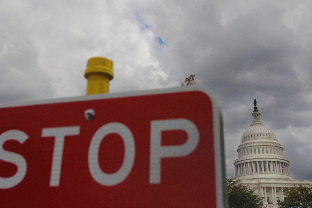 This sign could be the message for the American people as they ponder the chances of their government having to shut down.Photo: MCT