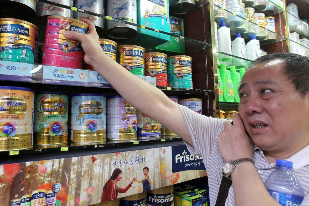 Pharmacies are running out of popular infant formula brands on a regular basis. Photo: K. Y. Cheng