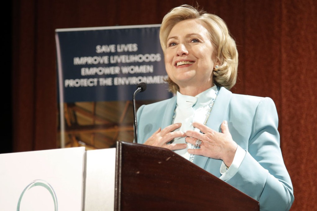 Former US Secretary of State Hillary Rodham Clinton