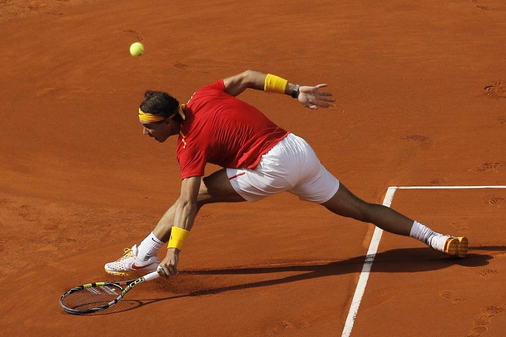 Rafael Nadal's last tennis match was a crushing Davis Cup victory for Spain over the Ukraine on September 14. Photo: AP