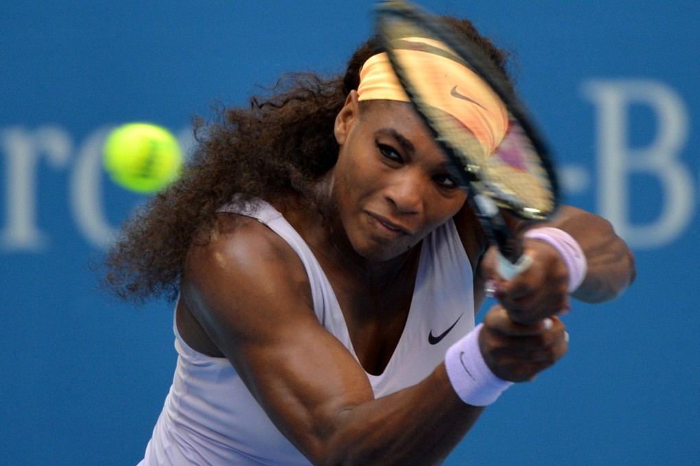 Serena  Williams overcomes Francesca Schiavone to move into the third round of China Open. Photo: AFP