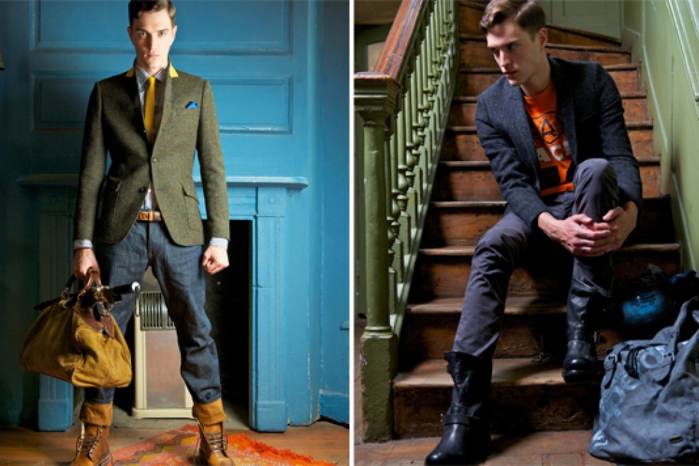 The Superdry + Timothy Everest Sebiro collection is based on four characters: The Super Spy, The Bank Robber, The San Franciscan, and The Country Rebel.