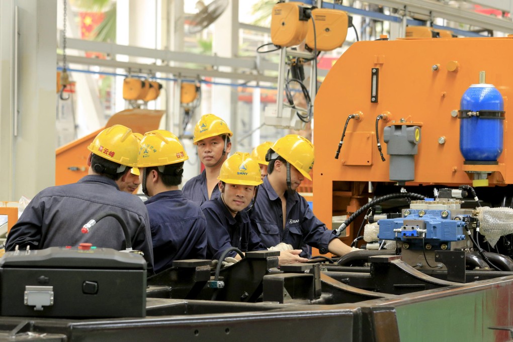 In the first half, Sany Heavy's overseas sales soared 66.5 per cent to 5.44 billion yuan, or 24.6 per cent of total revenue. Photo: Bloomberg