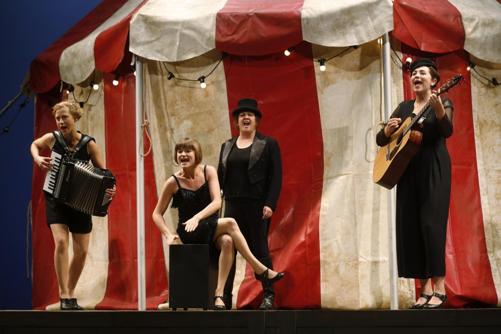 A scene fromThe Taming of the Shrewat the APA. Photo: AP