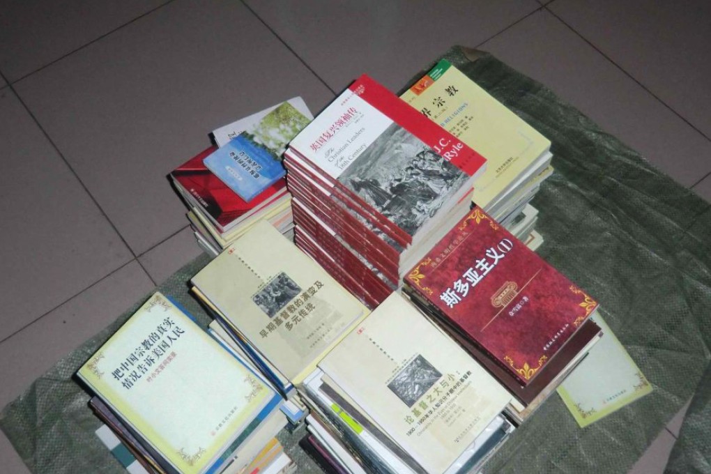 Enyu bookstore bought back a total of 226 books at a local market. Photo: SCMP pictures
