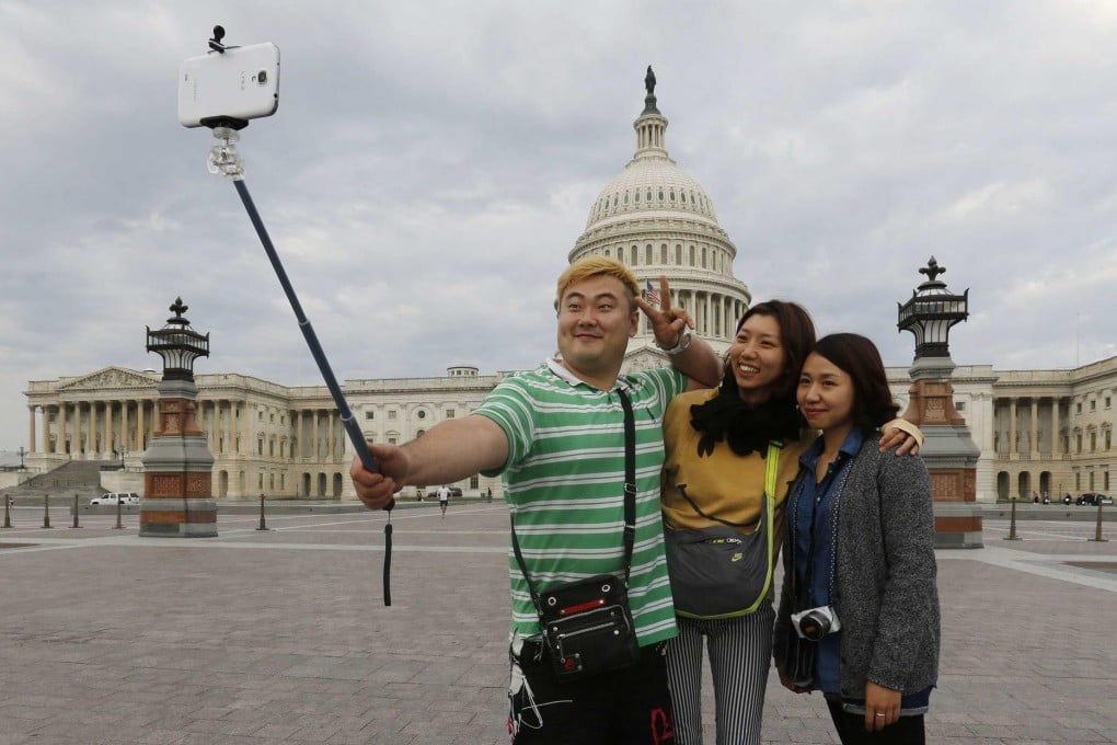 South Korean tourists in Capitol Hill in Washington. Photo: Reuters