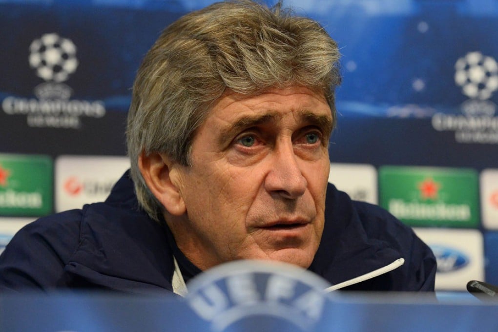 Manchester City's manager Manuel Pellegrini. Photo: AFP