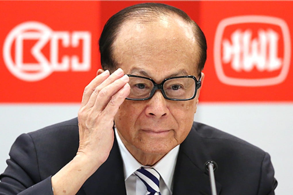 Li Ka-shing, chairman of Hutchison Whampoa and Cheung Kong, and Asia's richest man. Photo: Sam Tsang