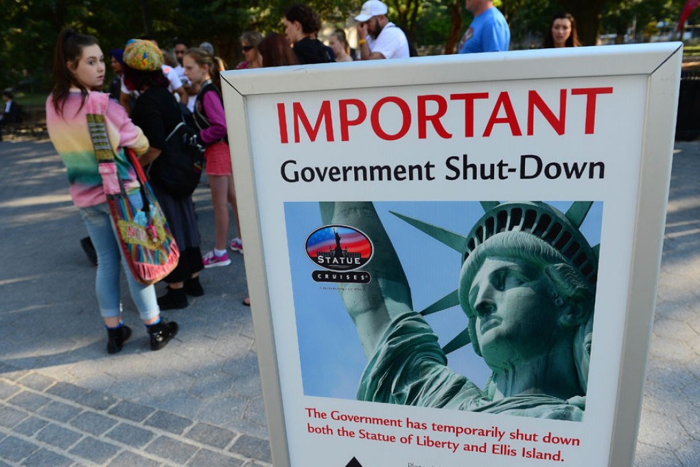 Fragile US economic recovery will be hit by government shutdown. Photo: AFP