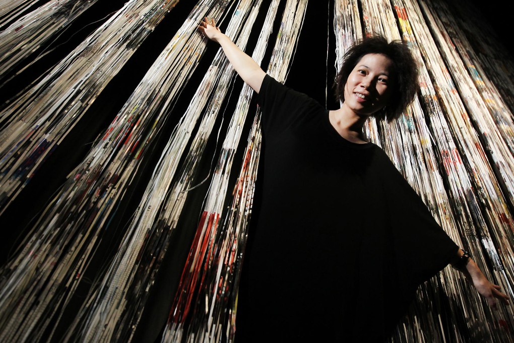 Movana Chen, seen at ArtisTree in Taikoo Place, Quarry Bay, has woven together a multitude of stories. Photo: Edward Wong
