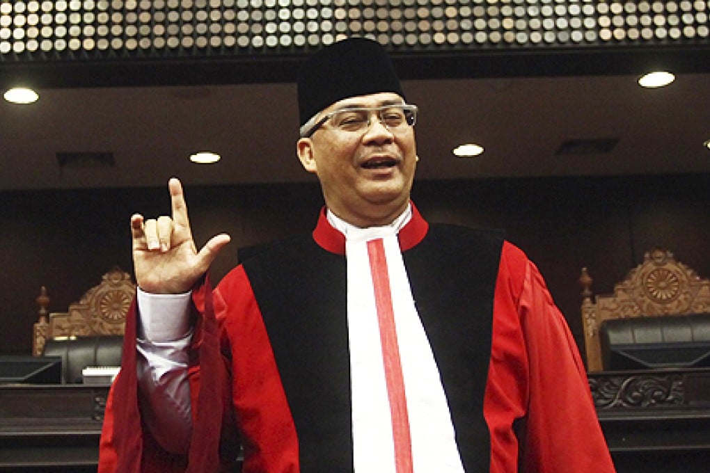 Chief Justice Akil Mochtar. Photo: AP