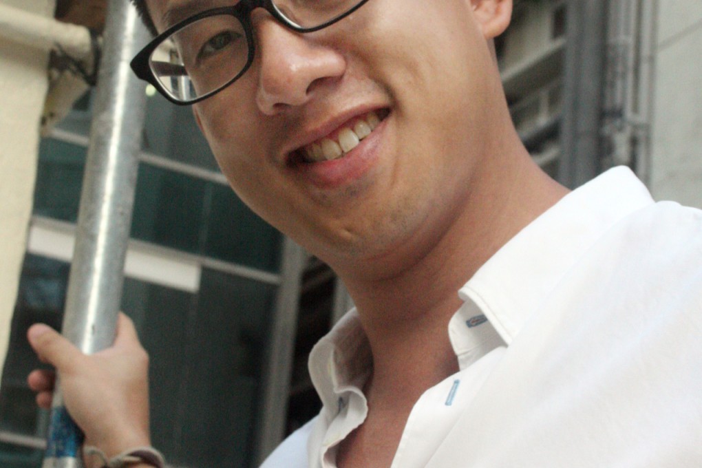 Manfred Yuen, director of Groundwork Architecture and Urbanism Ltd on the roof of his office in Wyndham Street Photo: Annemarie Evans