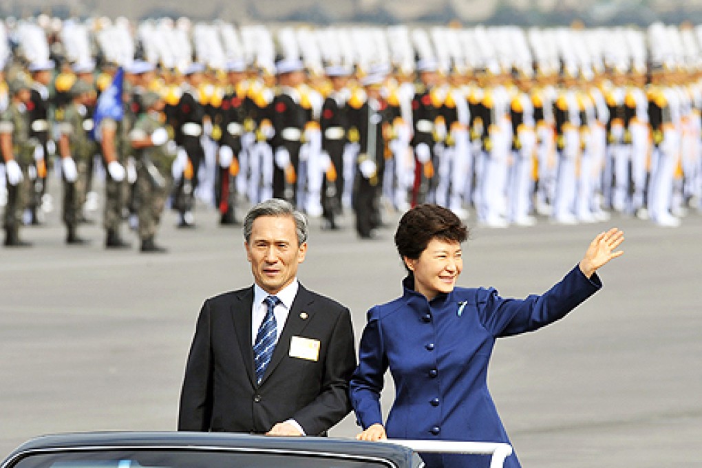 South Korean President Park Geun-hye (right). Photo: AP
