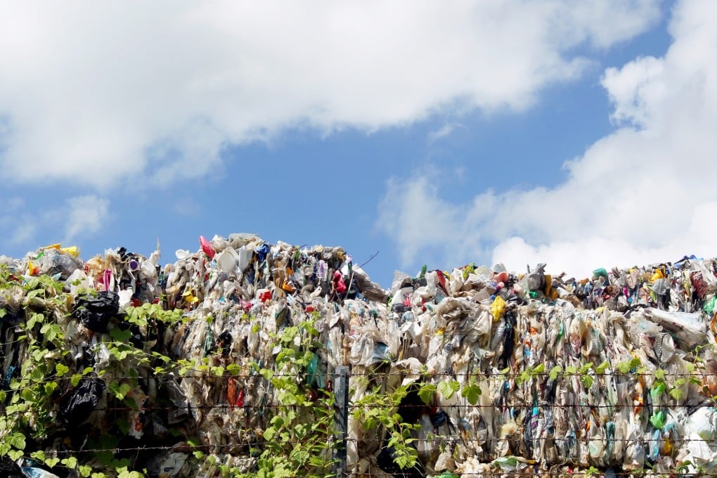 Plastic waste piles up in Tuen Mun. Photo: K. Y. Cheng
