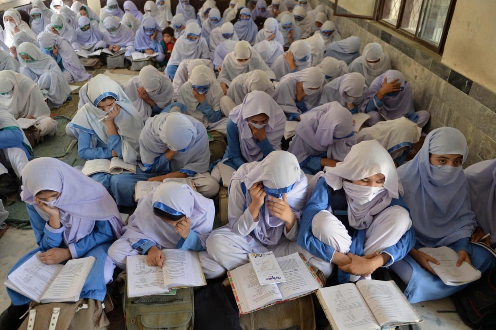 Girls at school in Mingora, capital of Swat Valley. Malala Yousafzai was shot for championing education for girls. Photo: AFP