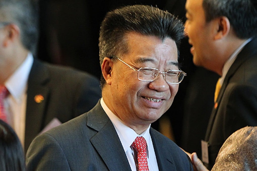 Lew Mon-hung, a former ally of Chief Executive Leung Chun-ying, attends the official National Day reception at the Hong Kong Convention Centre in Wan Chai last week. Photo: Sam Tsang.