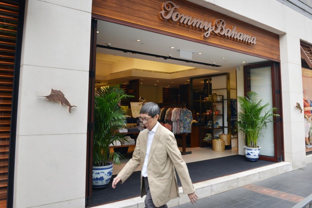 The Tommy Bahama shop in Wan Chai. The brand is looking to expand to other locations, possibly in Kowloon. Photo: Thomas Yau