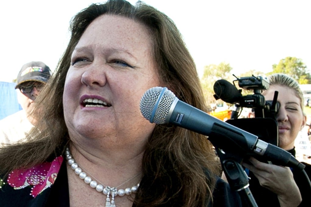 Australian mining magnate Gina Rinehart. Photo: AFP