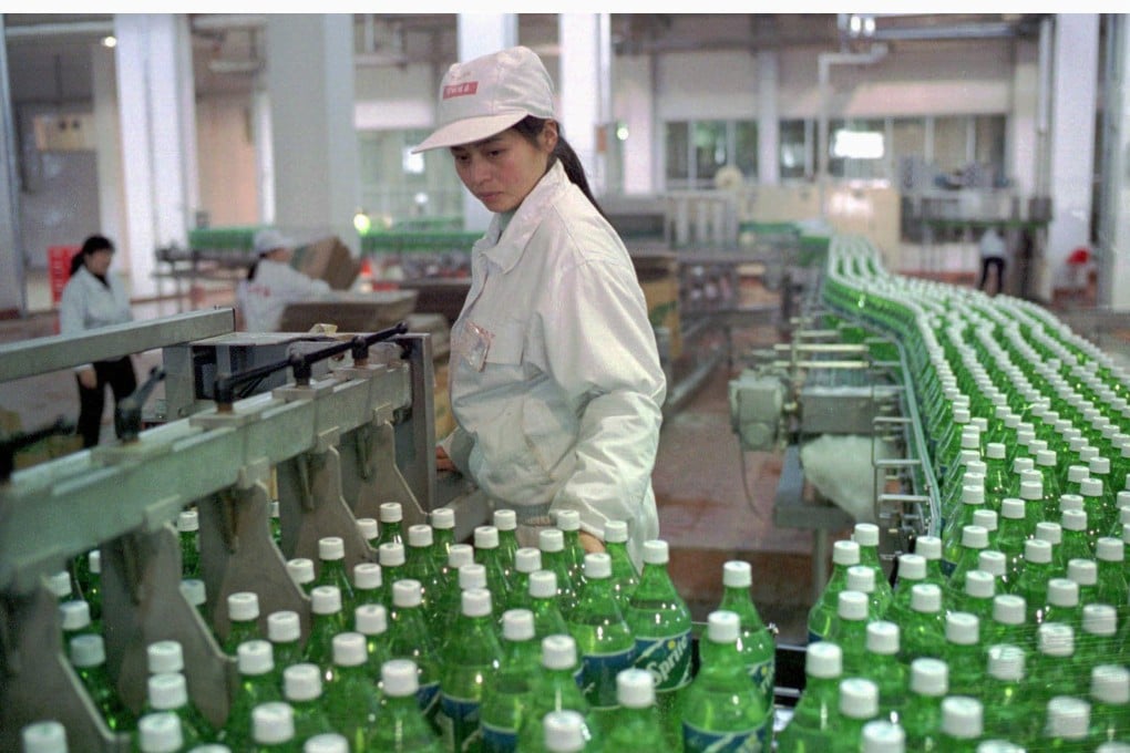 A Sprite production line at the Hefei Coca Cola plant. Researchers have discovered that Sprite can Photo: Reuters