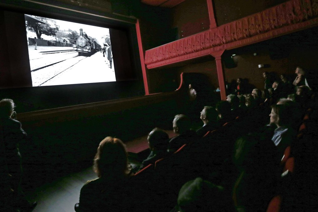 A film is screened at the opening of the new Eden. Photo: Reuters