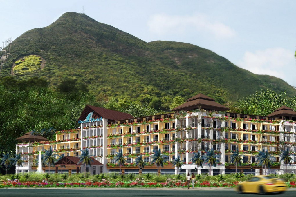 An illustration of the hotel that will be operated by Marriott International. Photo: SCMP