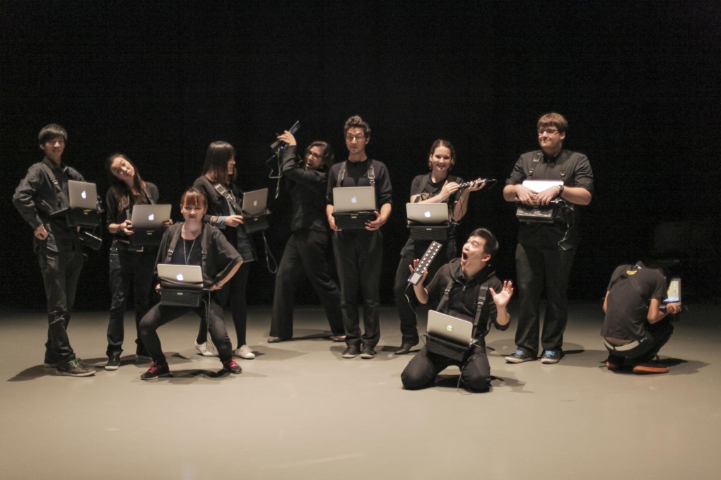 Electric Company members are free to move around while playing their laptops. Photo: Contemporary Musiking Hong Kong