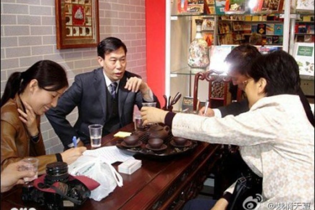 Qi Pingjing seen in a photo shared on Sina Weibo on Friday.