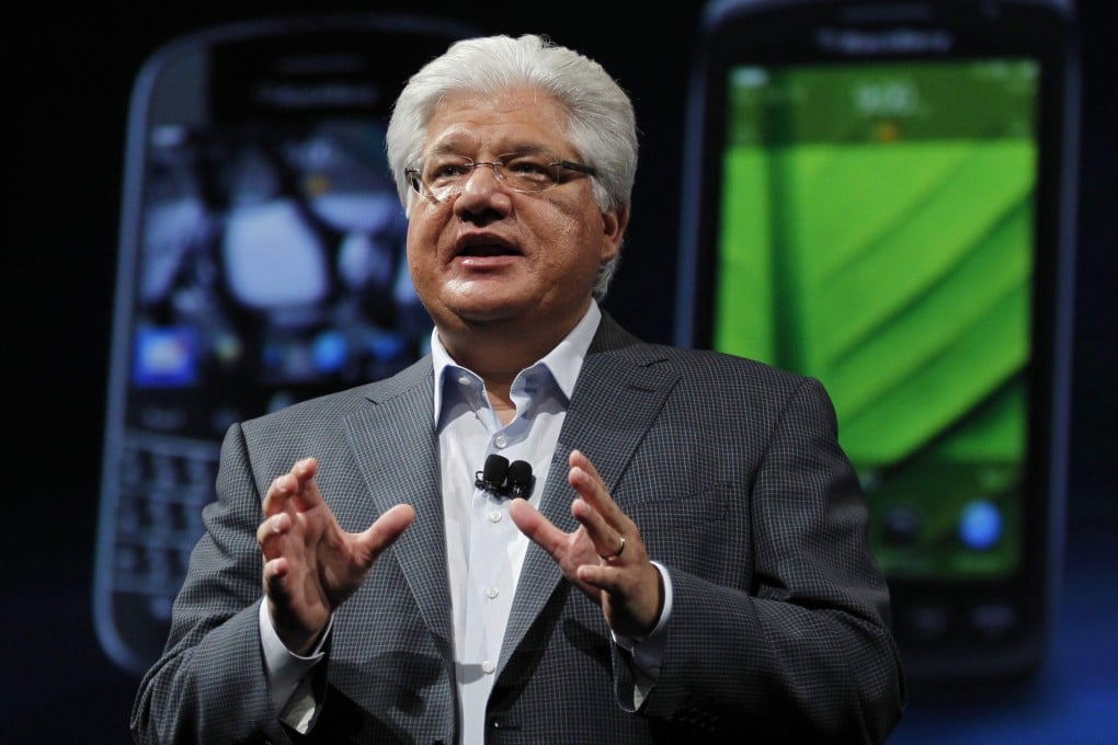 Mike Lazaridis controls 5.7 per cent of Blackberry. Photo: Reuters