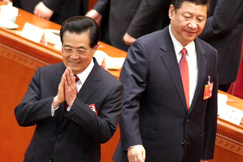 Hu Jintao and Xi Jinping in an archive photo. Photo: Simon Song