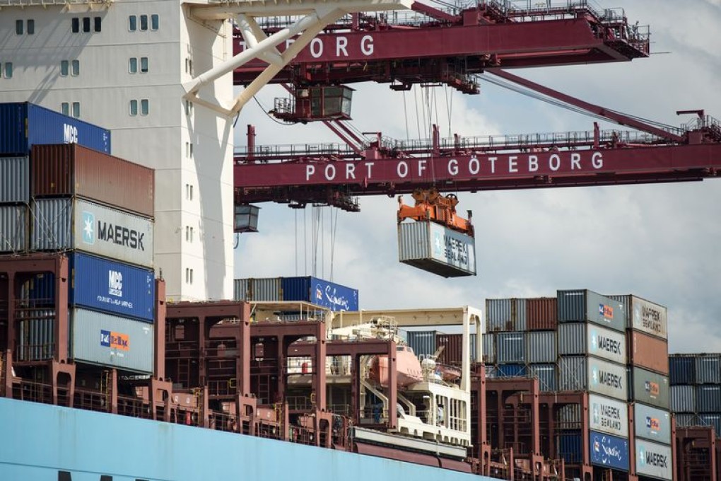 Exports from Sweden, mostly trucks, measuring equipment and telecommunication products, make up 0.4 per cent of total goods sent out of the country. Photo: Bloomberg