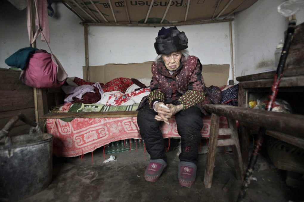 Zhang Zefang, 94, is among the growing number of elderly Chinese who have sued their children to take care of them. Photo: AP