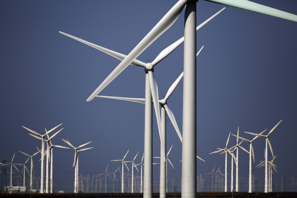 China's investment in wind power has levelled off. Photo: Reuters