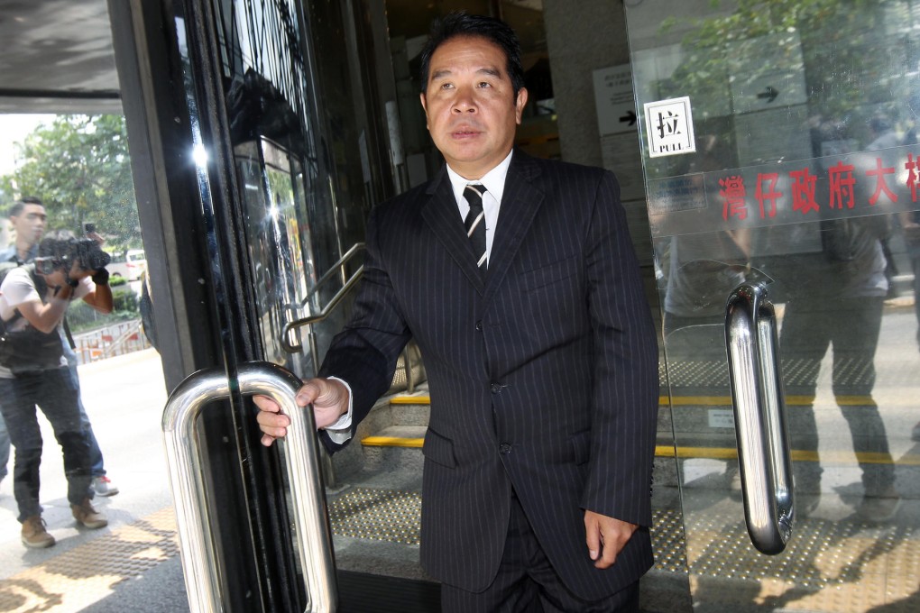 Carson Yeung leaves the District Court yesterday. Photo: David Wong