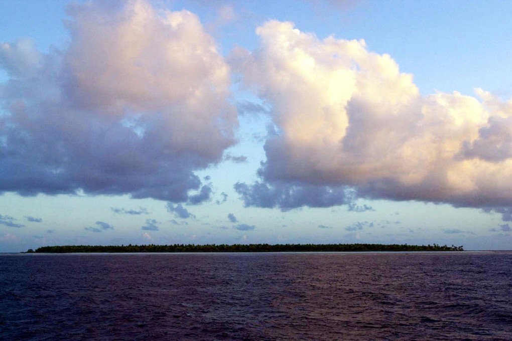 The atolls of Kiribati are being swamped by rising seas. Photo: AP