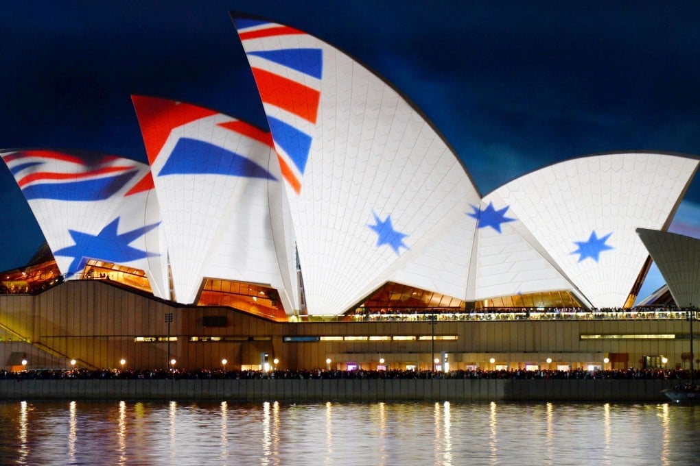 Projections light up the Sydney Opera House earlier this month, to mark 100 years since the Royal Australian Navy fleet first entered Sydney Harbour. Photos: Sydney Opera House Trust; AFP; Jamie Williams; Corbis