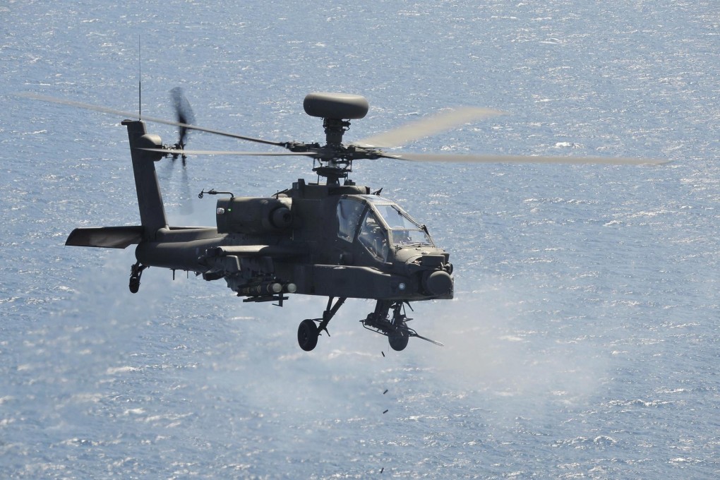 The US-made Apache attack helicopter. Photo: EPA