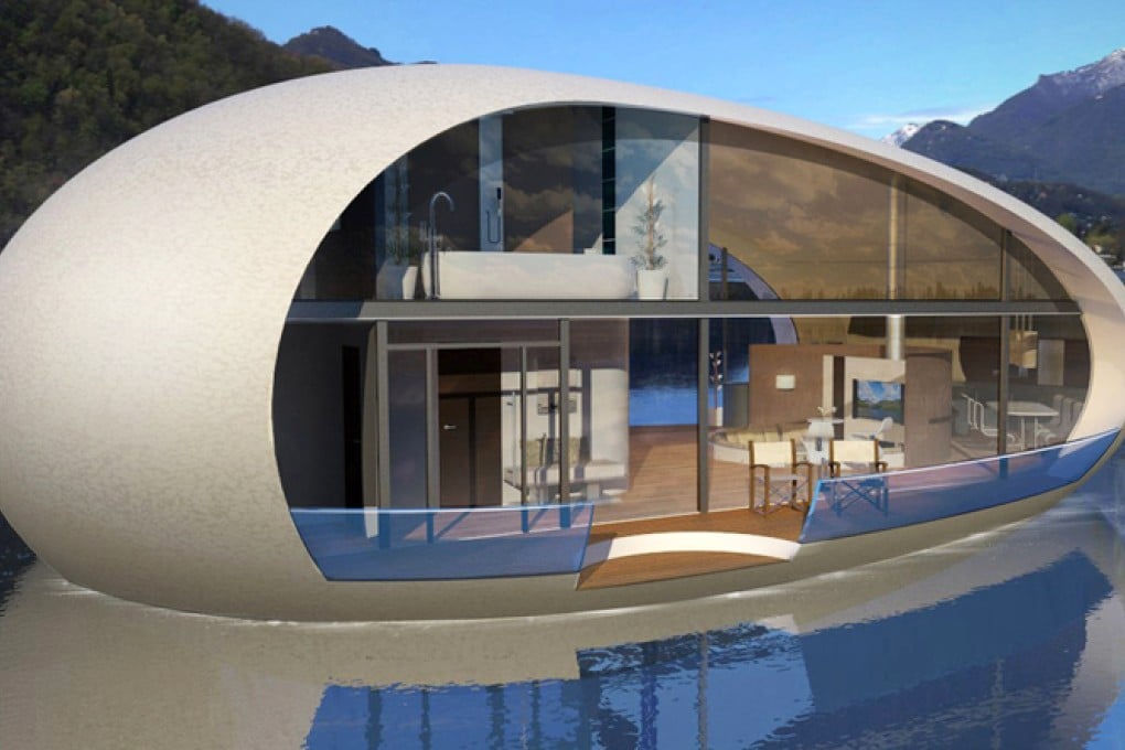 The houseboat model of BMT Asia Pacific's new design. Photo: Handout by BMT Asia Pacific/Henry Ward Design