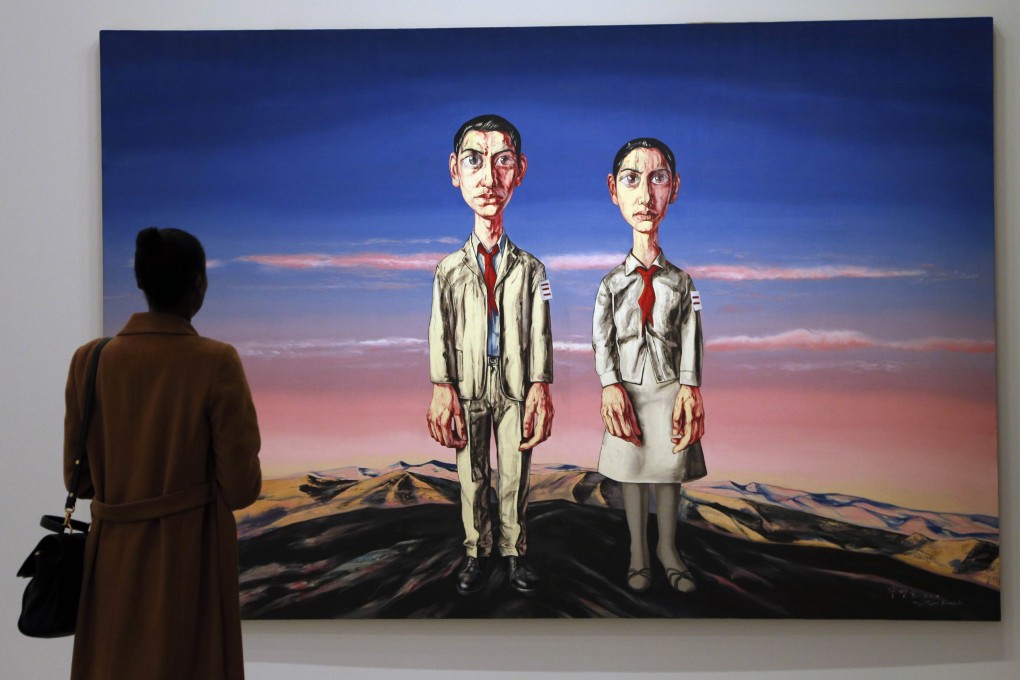 An exhibition dedicated to the work of Zeng Fanzhi opened in Paris this week. Photo: AFP